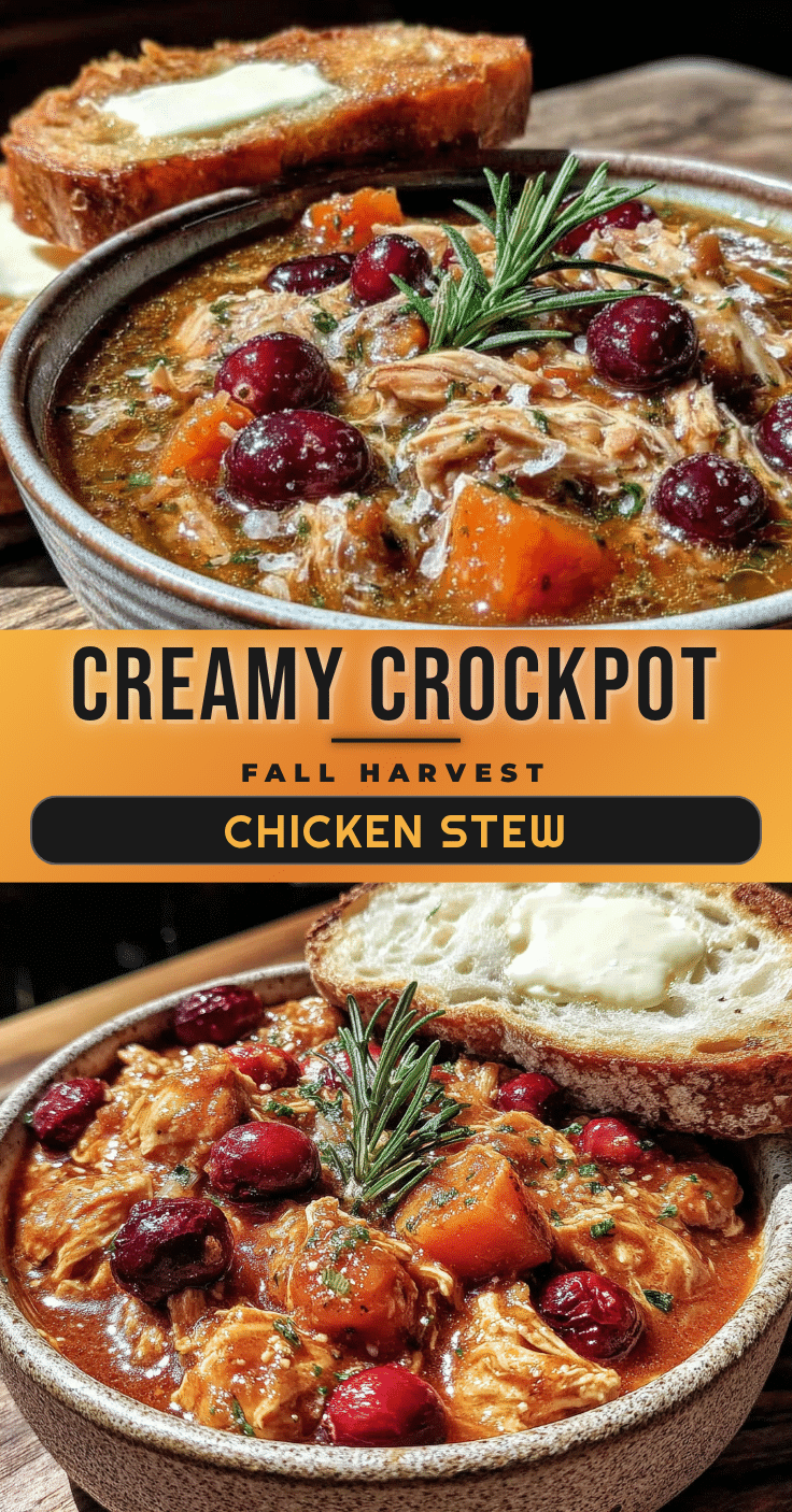 crockpot fall harvest chicken stew recipe