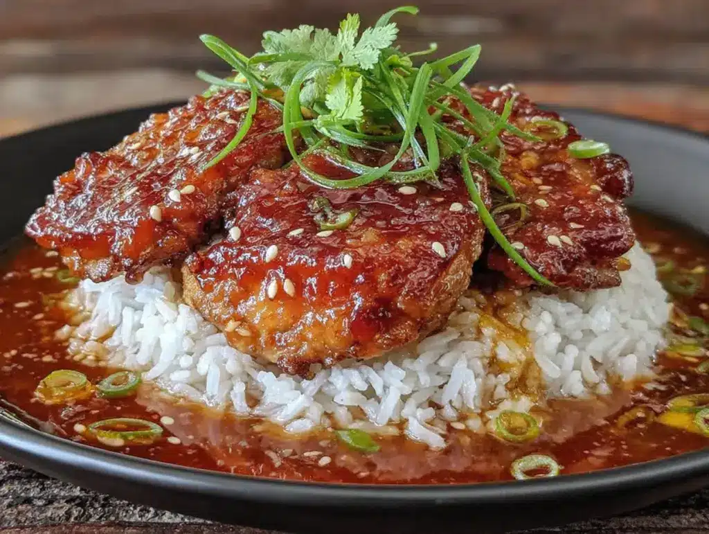crockpot honey garlic chicken - featured image
