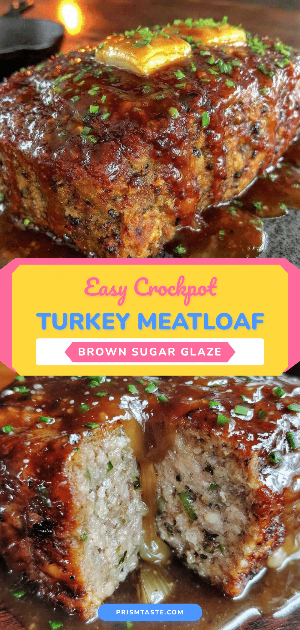 crockpot turkey meatloaf with brown sugar glaze recipe