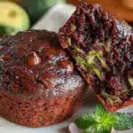 double chocolate zucchini muffins - featured image
