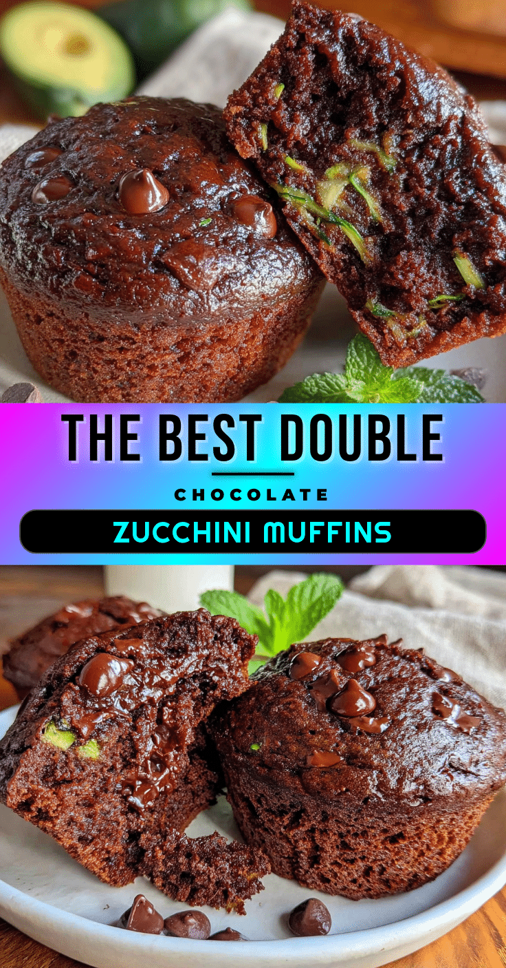 double chocolate zucchini muffins recipe