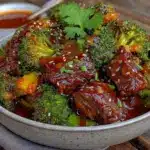 easy crockpot beef and broccoli - featured image