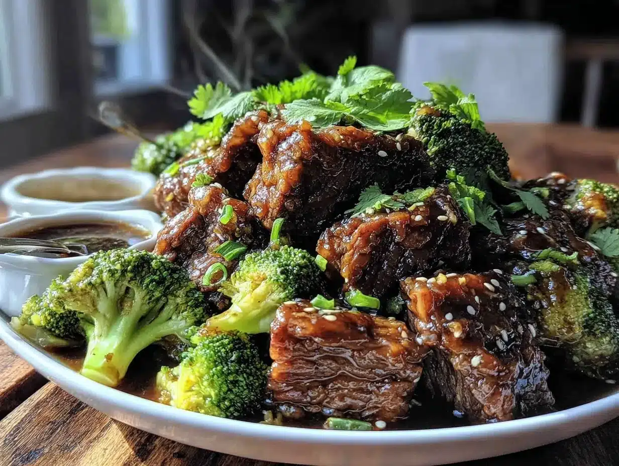 easy crockpot beef and broccoli preparation steps