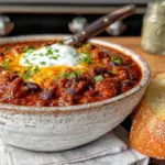 Easy Crockpot Turkey Chili with Black Beans - featured image