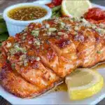 easy lemon butter baked salmon - featured image