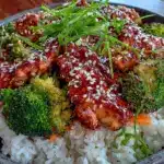easy meal-prep teriyaki chicken and rice bowls - featured image