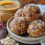 easy no-bake peanut butter protein energy balls - featured image