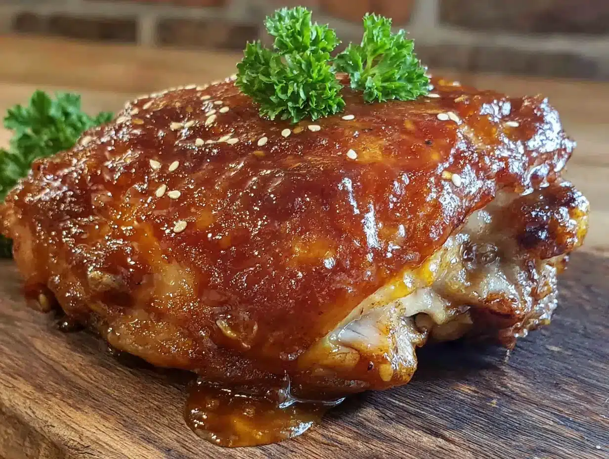 easy slow cooker honey garlic chicken thighs preparation steps