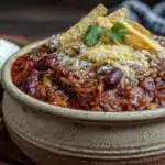 easy slow cooker taco soup - featured image