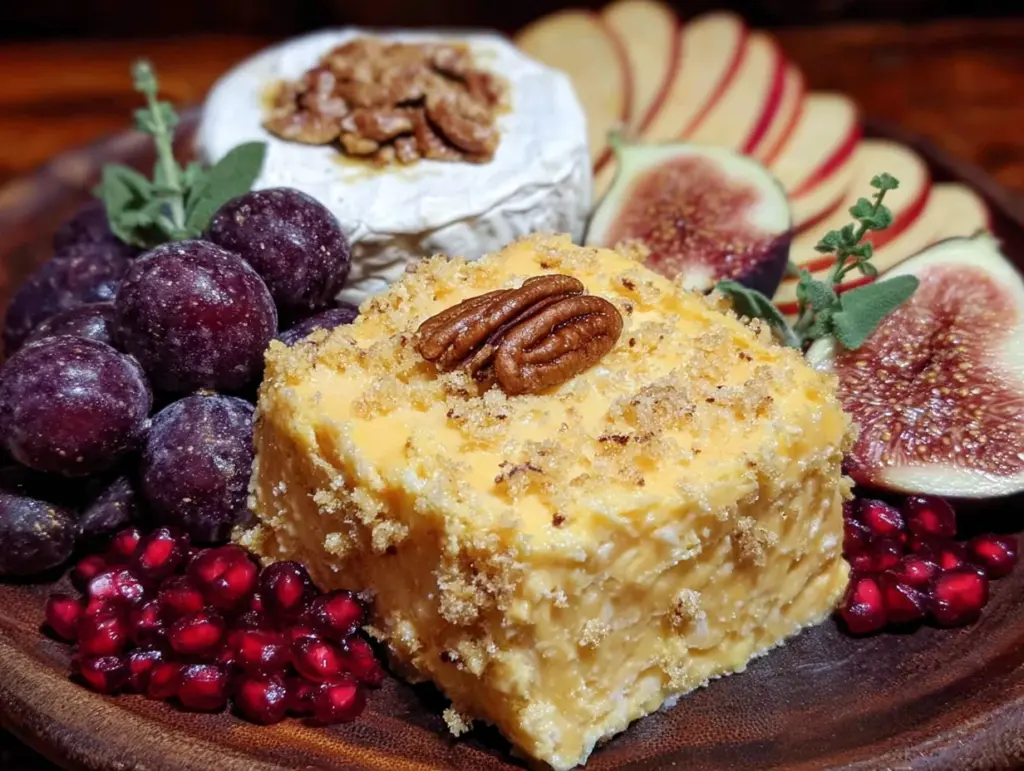 easy thanksgiving charcuterie board with fall fruits - featured image