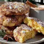 egg nog snickerdoodle cookies - featured image