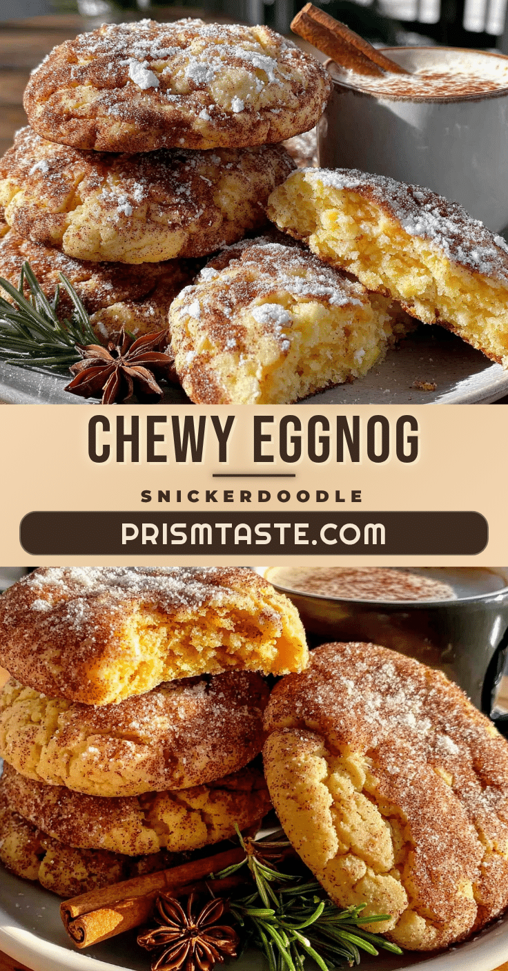 egg nog snickerdoodle cookies recipe