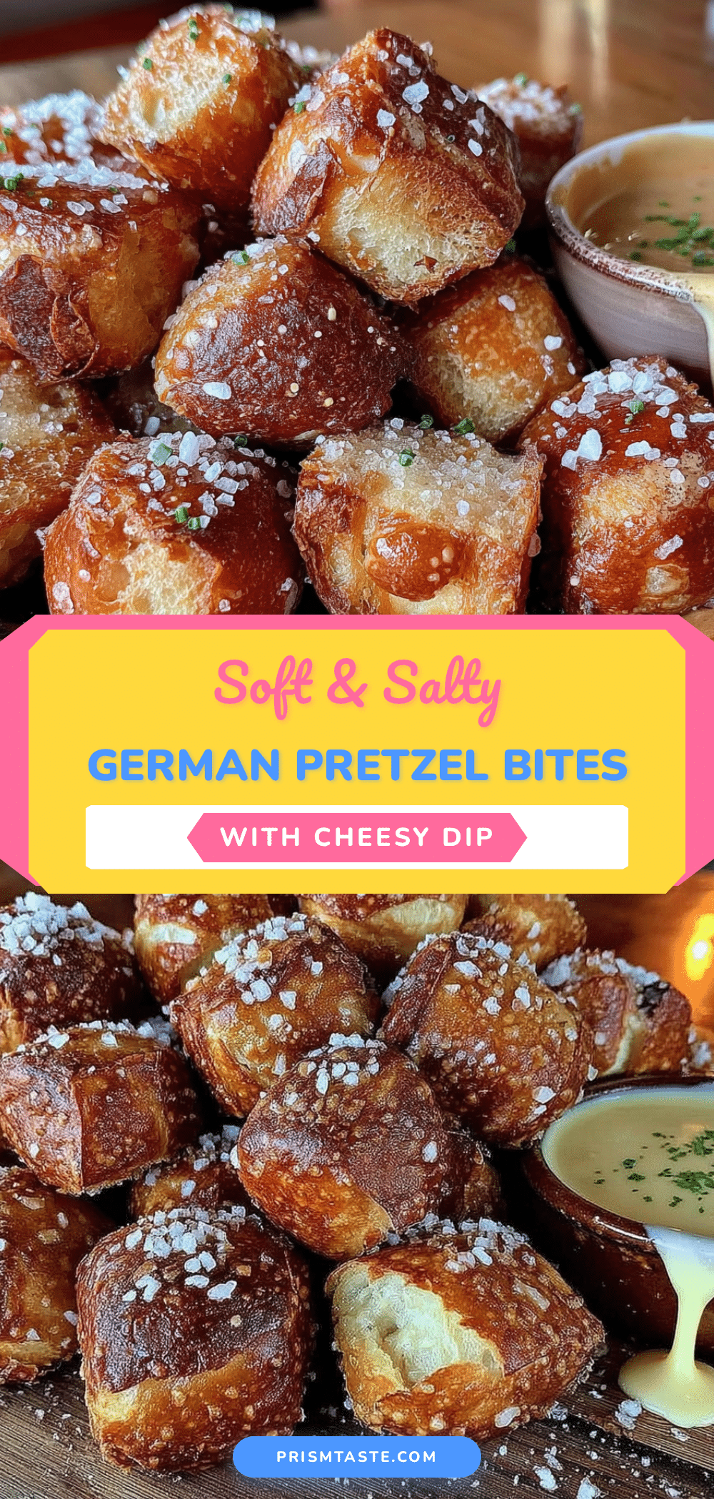 German Pretzel Bites with Beer Cheese Dip recipe