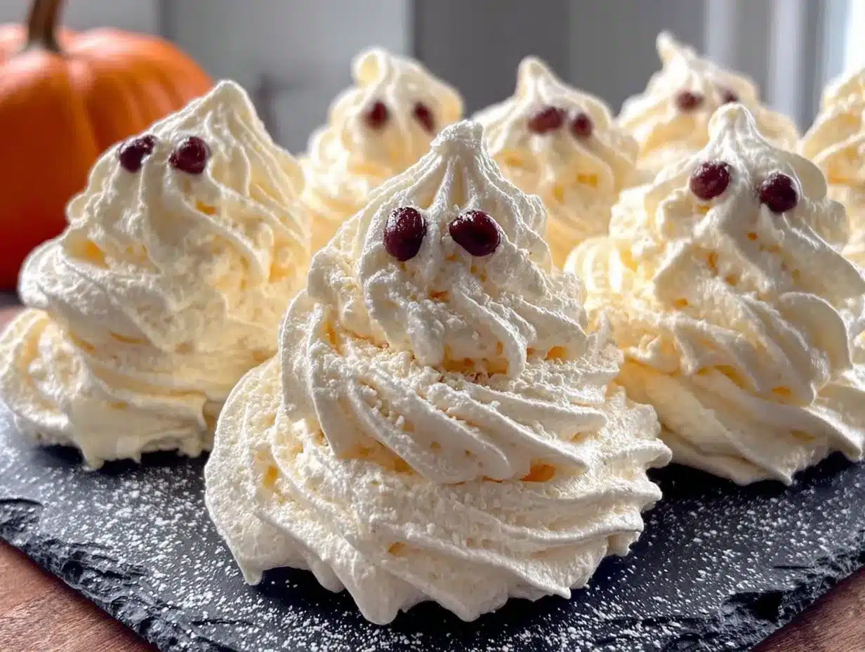 ghost meringue cookies preparation steps