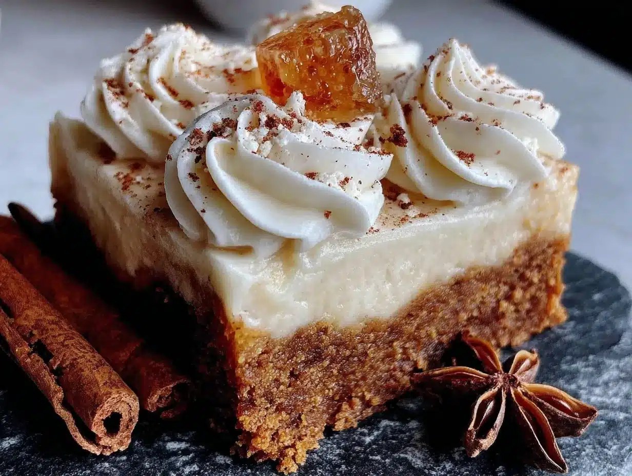 gingerbread cheesecake bars preparation steps