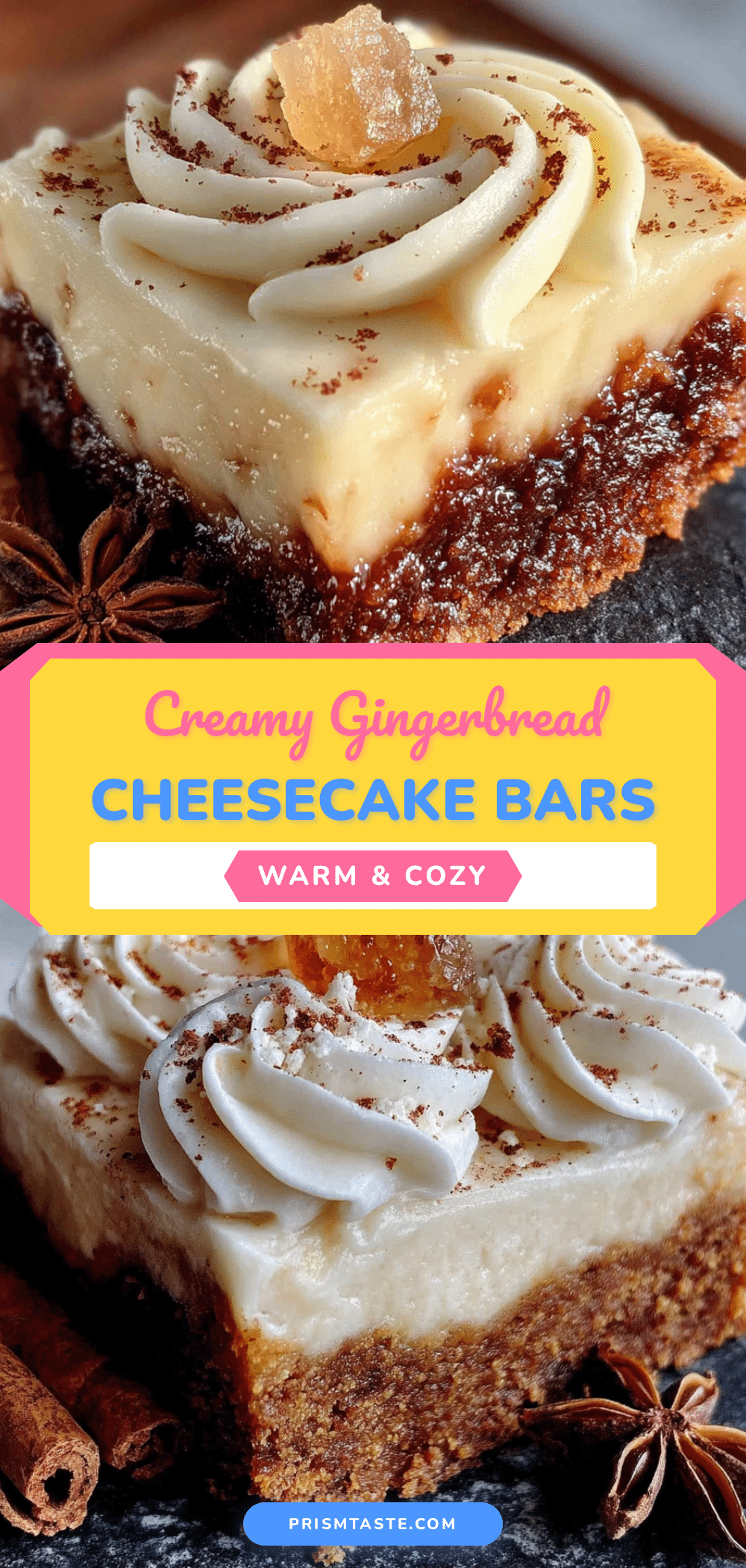 gingerbread cheesecake bars recipe