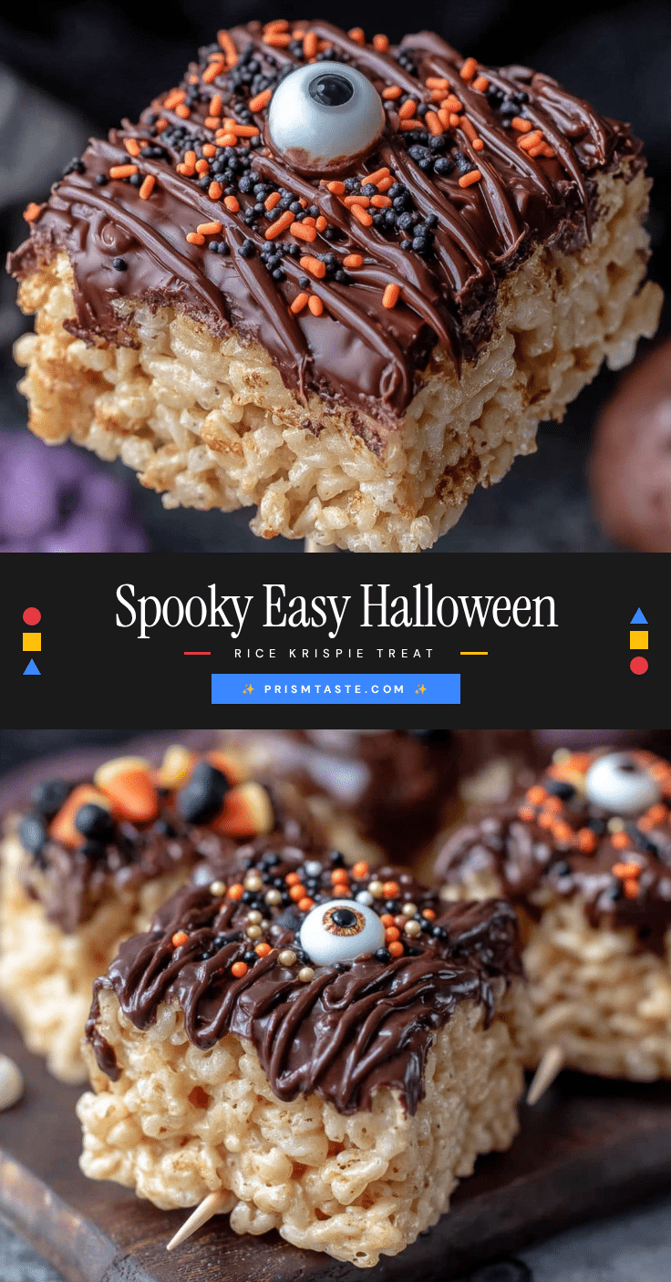 Halloween Rice Krispie Treat Pops recipe