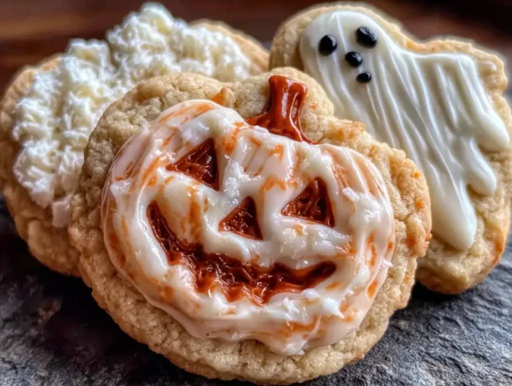 Halloween sugar cookies with royal icing - featured image