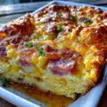ham and egg breakfast casserole - featured image