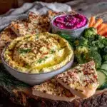 healthy game day snack board - featured image