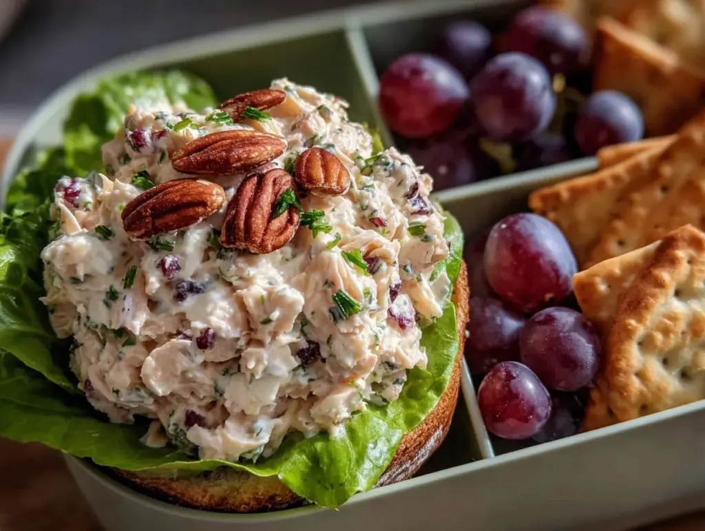 healthy no-mayo chicken salad - featured image