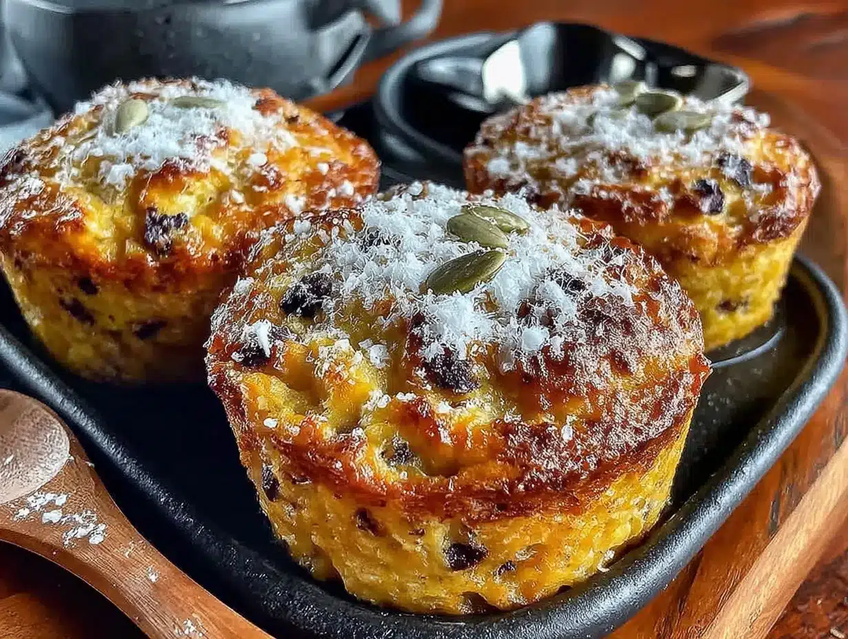healthy pumpkin baked oatmeal cups preparation steps
