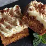 healthy pumpkin dessert bars with Greek yogurt - featured image
