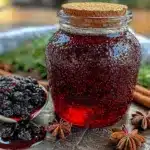 homemade elderberry syrup for immune support - featured image