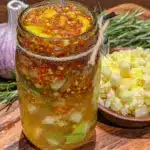 homemade fire cider tonic with ginger and turmeric - featured image