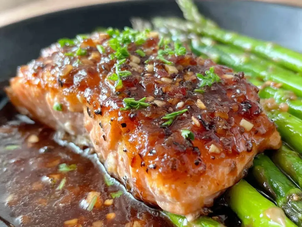 honey garlic salmon - featured image