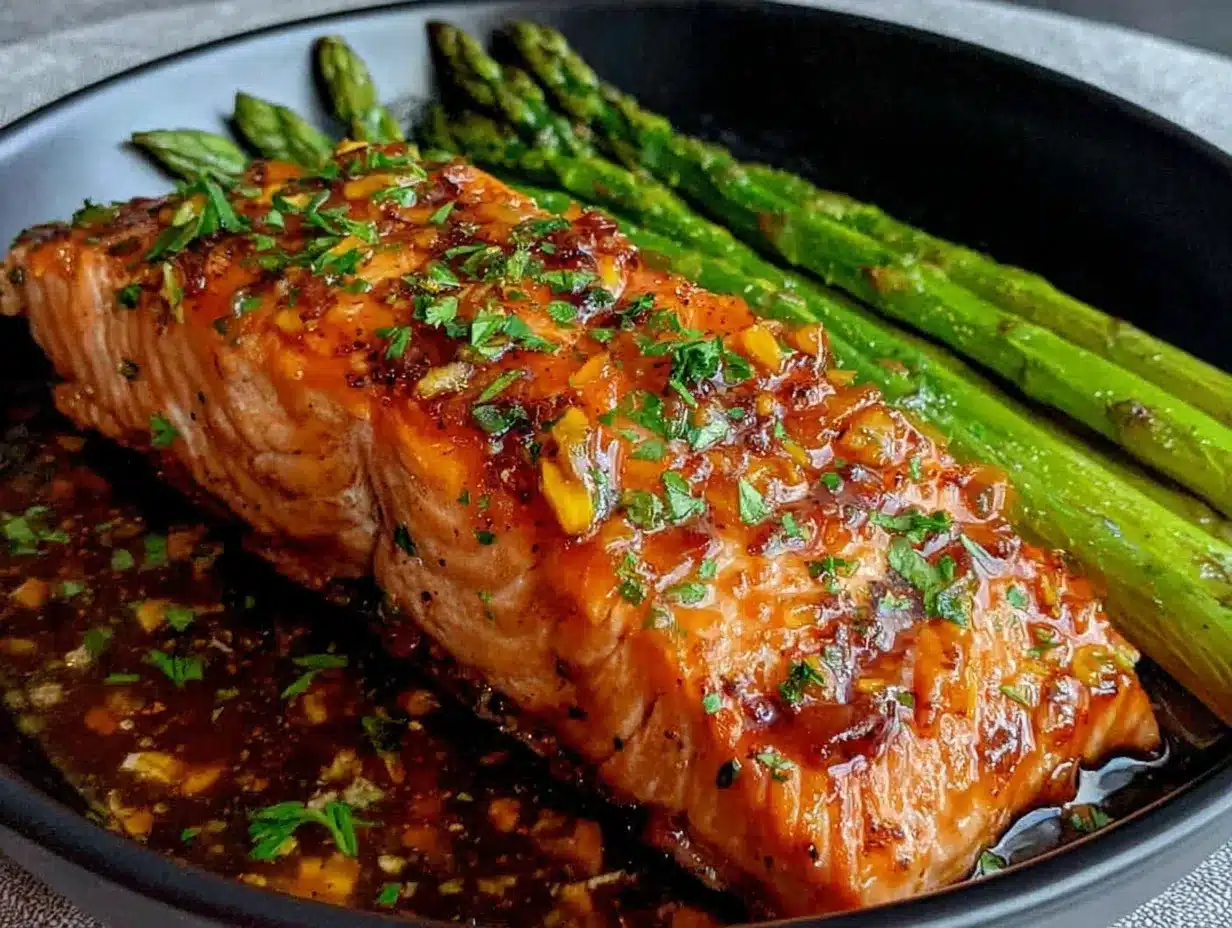 honey garlic salmon preparation steps