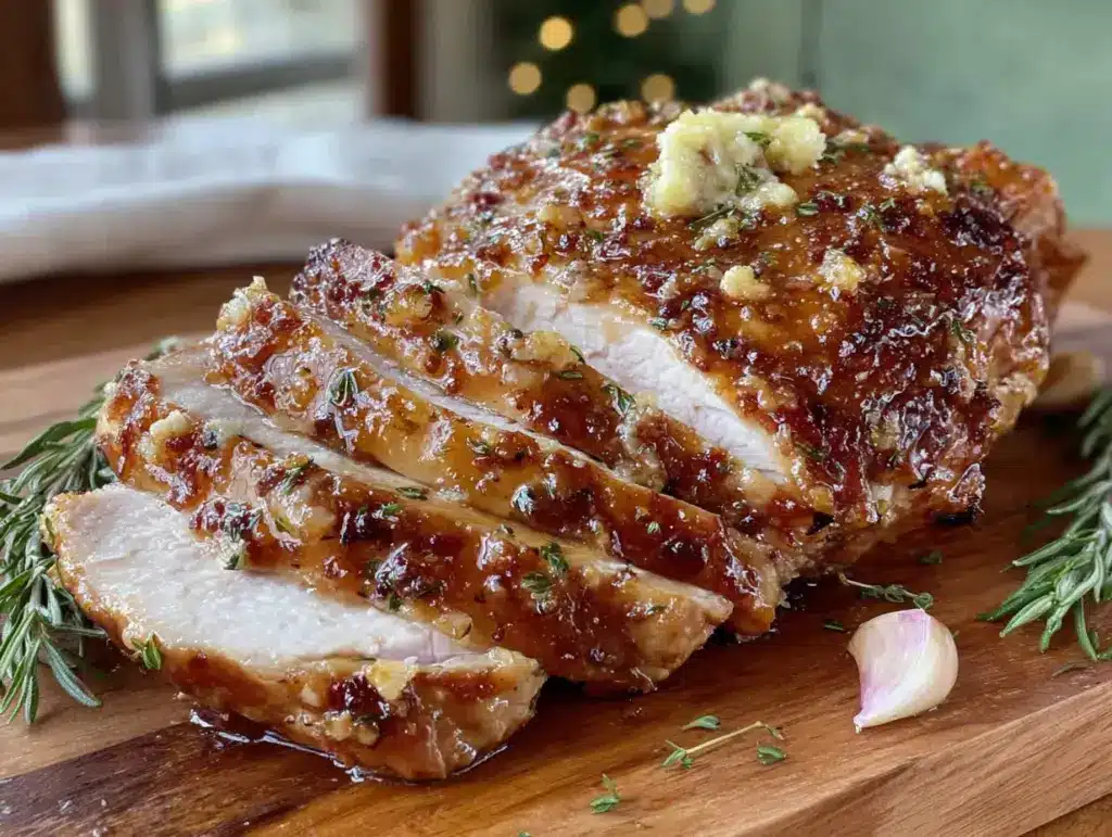 honey glazed turkey breast - featured image