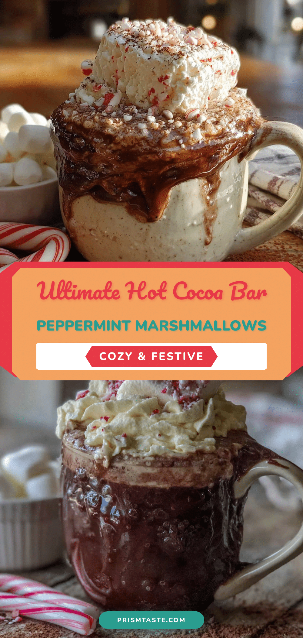 hot cocoa bar with peppermint marshmallows recipe