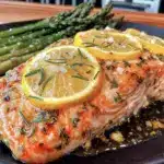 lemon herb baked salmon - featured image