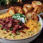 loaded baked potato soup - featured image