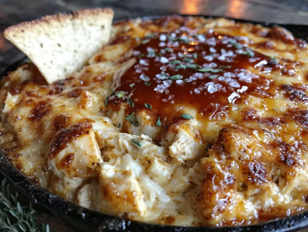 loaded buffalo chicken dip - featured image