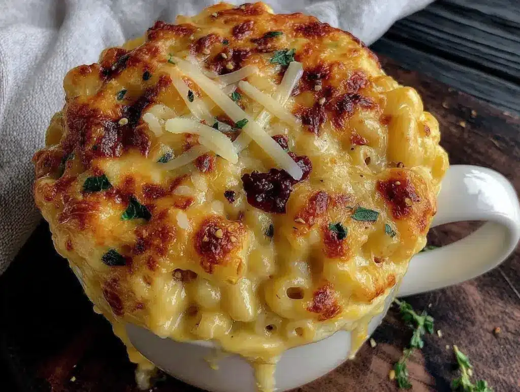 microwave mug mac and cheese - featured image