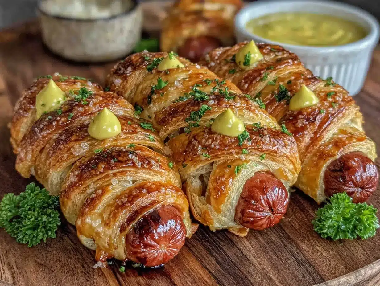 mummy hot dogs preparation steps