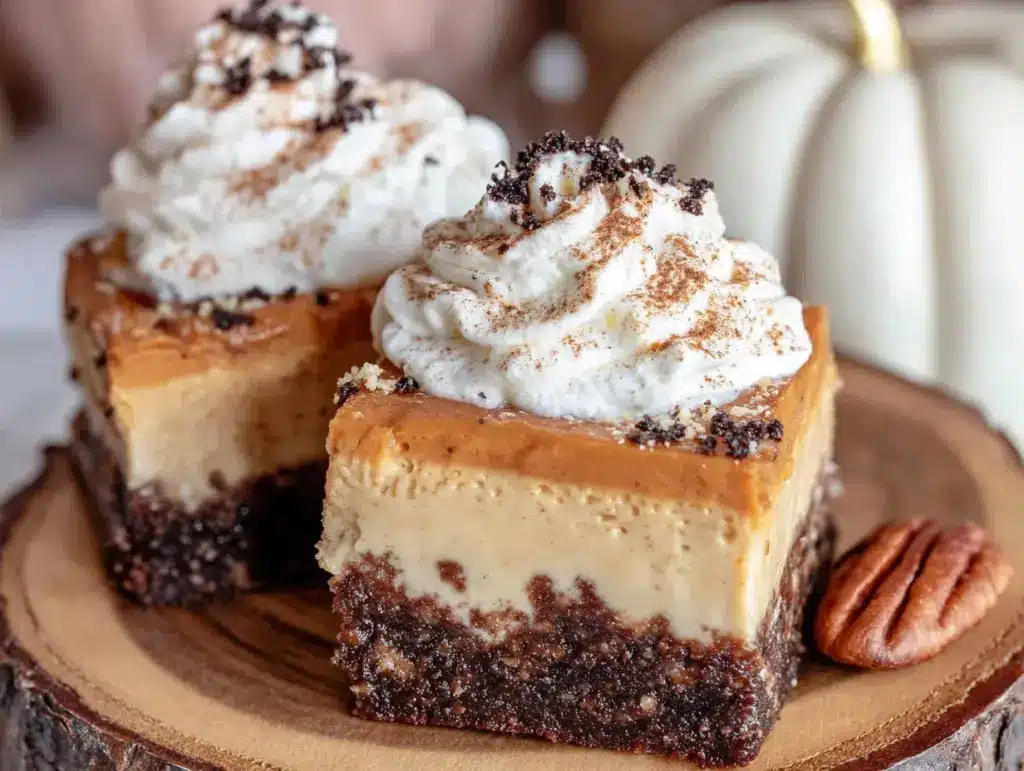 no-bake pumpkin cheesecake bars - featured image