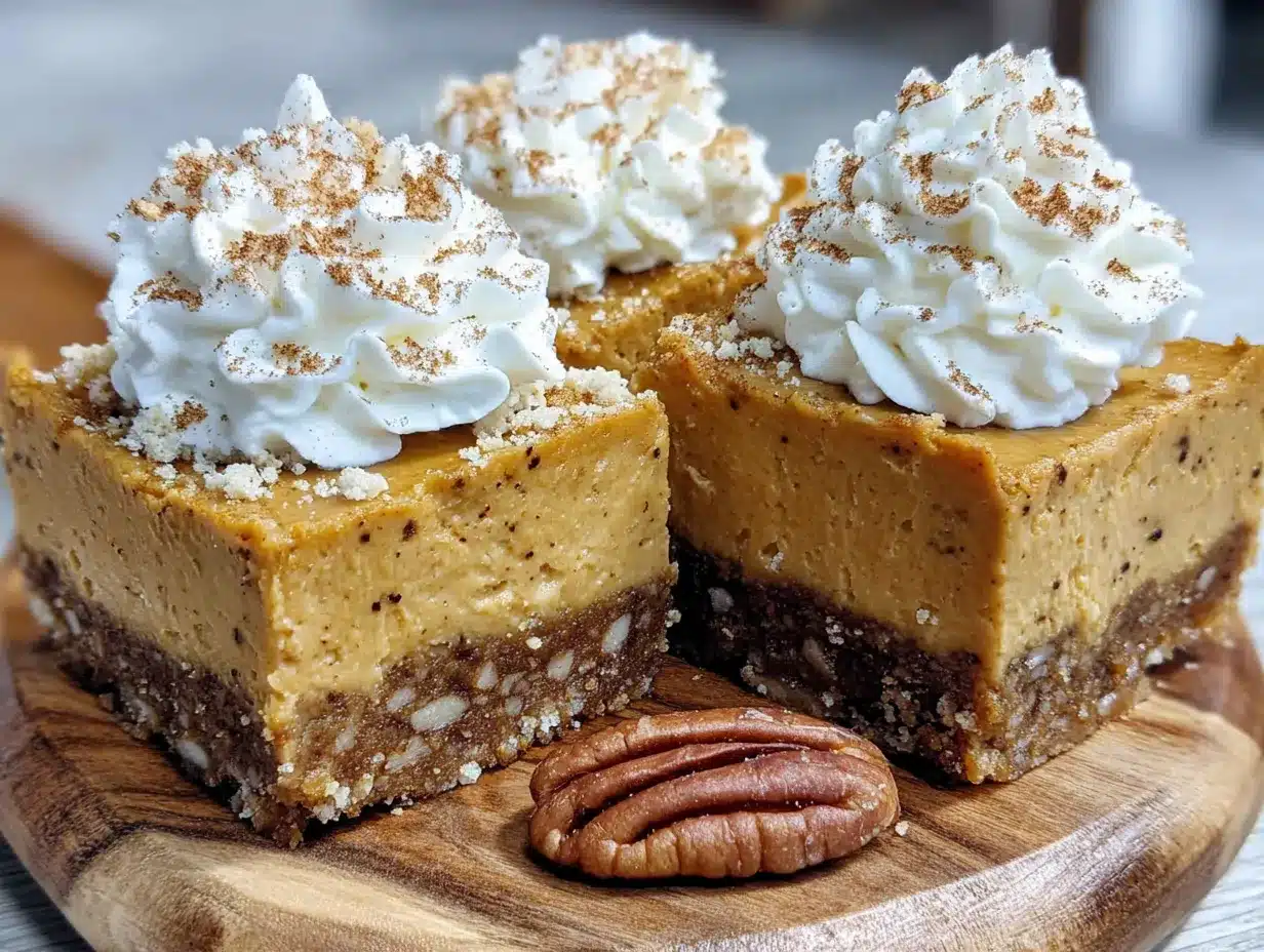 no-bake pumpkin cheesecake bars preparation steps