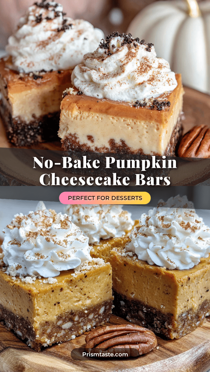 no-bake pumpkin cheesecake bars recipe