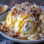 no-churn salted caramel ice cream - featured image