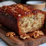 one-bowl banana bread with walnuts - featured image