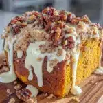 one-bowl pumpkin coffee cake - featured image