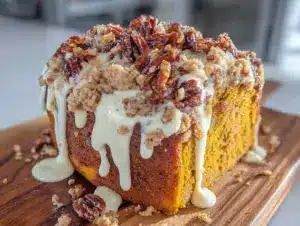 one-bowl pumpkin coffee cake - featured image