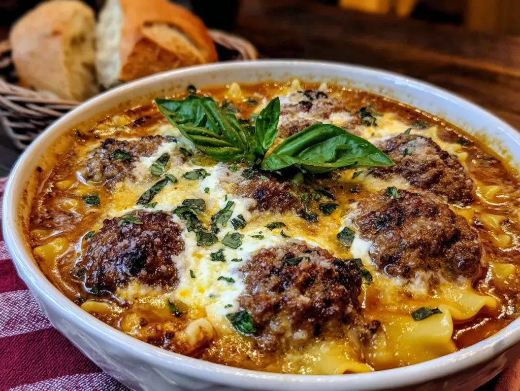 one-pot lasagna soup - featured image