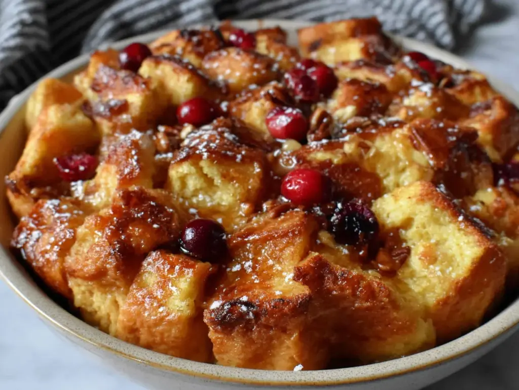 overnight pumpkin french toast bake - featured image