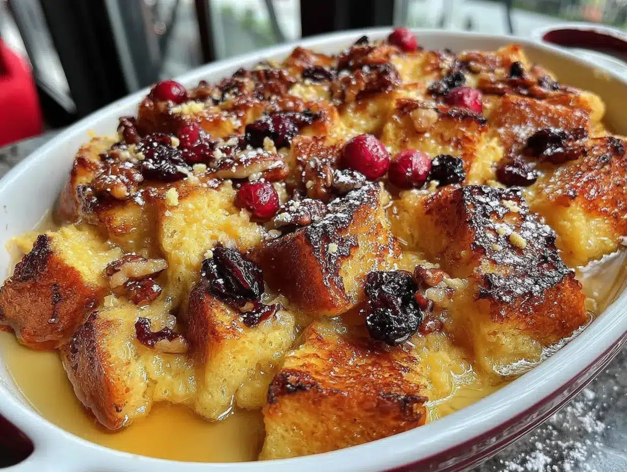 overnight pumpkin french toast bake preparation steps