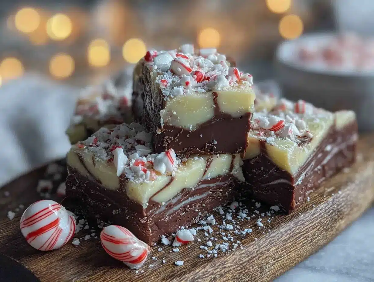 peppermint bark fudge swirl preparation steps