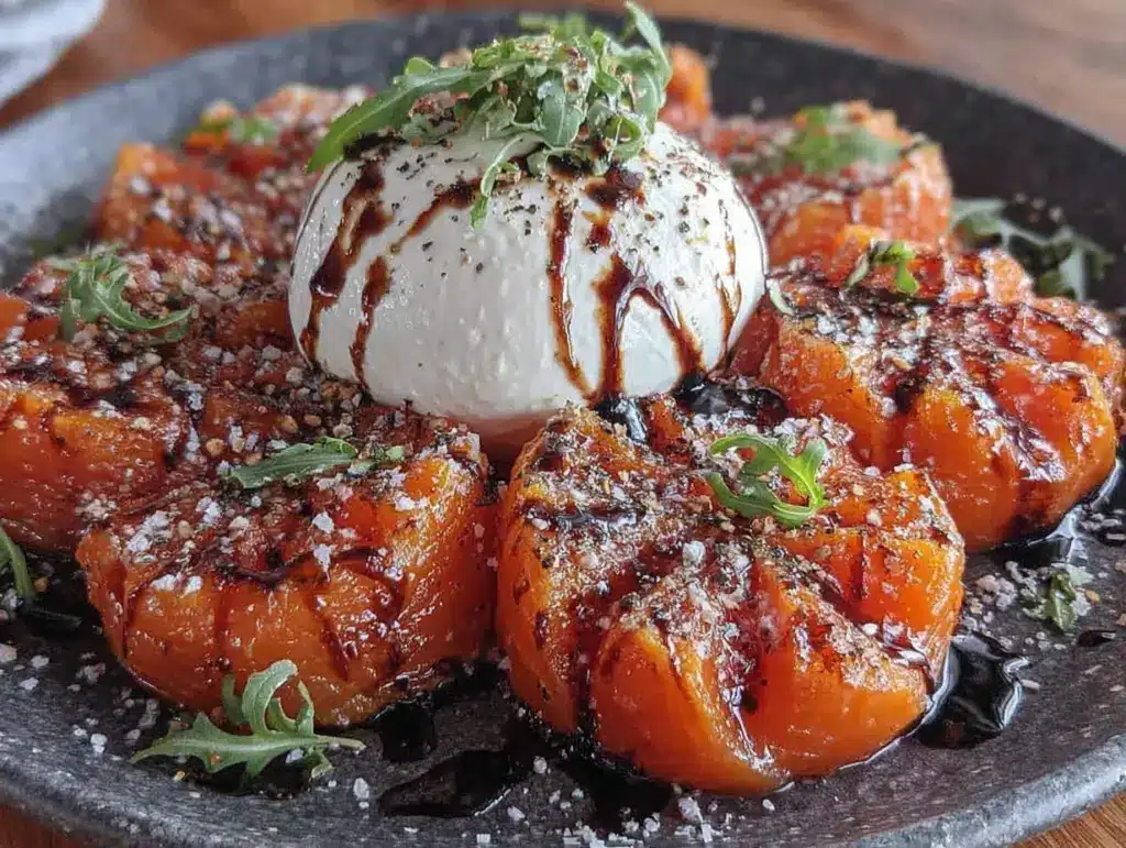 persimmon burrata salad - featured image